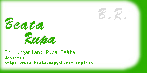 beata rupa business card